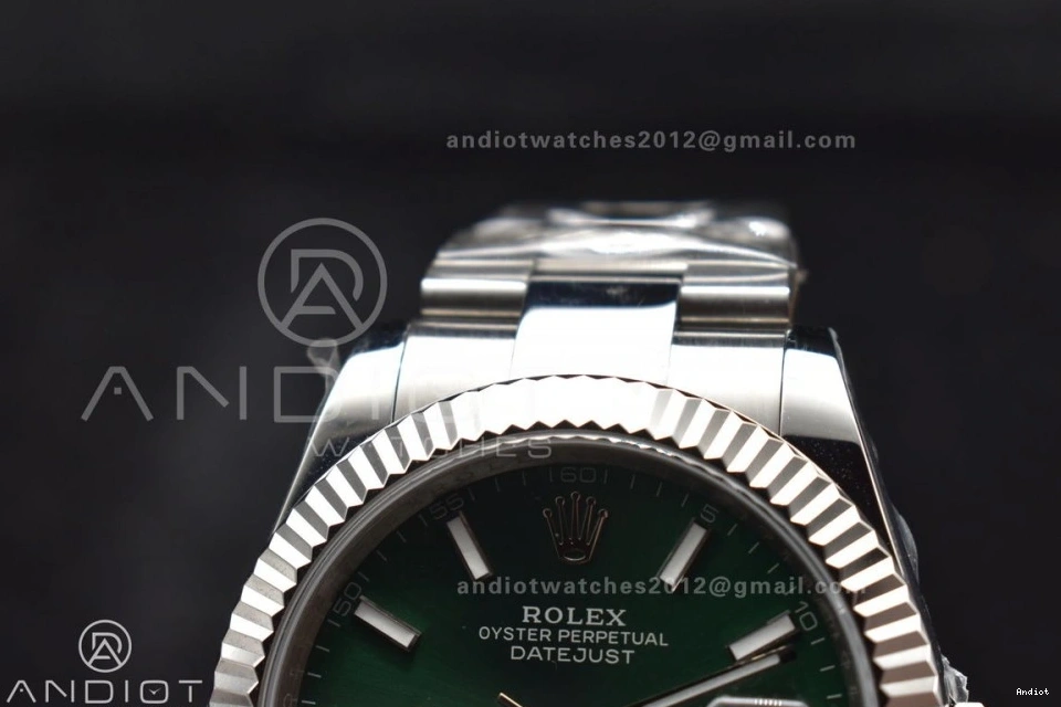 on 904L 1:1 Sundust Green Oyster Steel Dial 41 Best 126334 Edition SA3235 DIWF DateJust Bracelet 1115